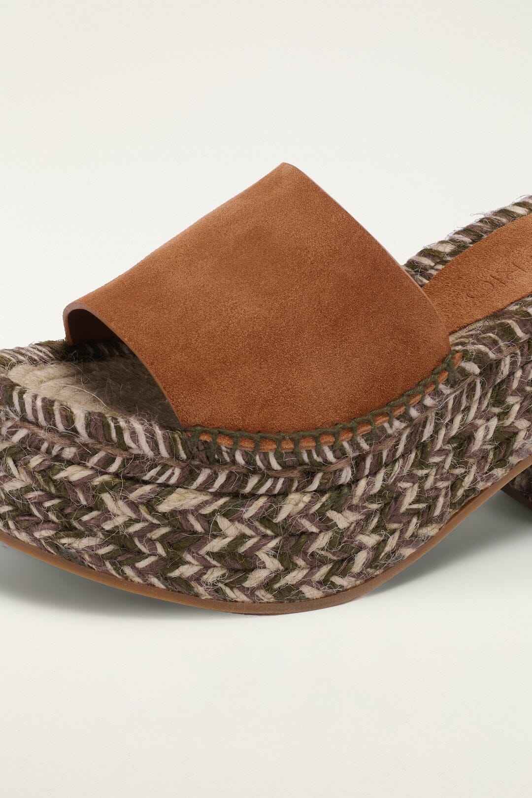 FARM Rio Shop Brown Platform Espadrille Sandal