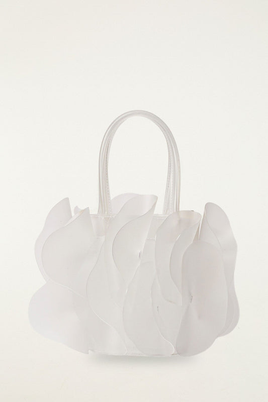 FARM Rio Shop White Jelly Flower Bag