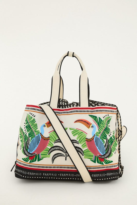 FARM Rio Shop Toucan With Foliage Destiny Bag