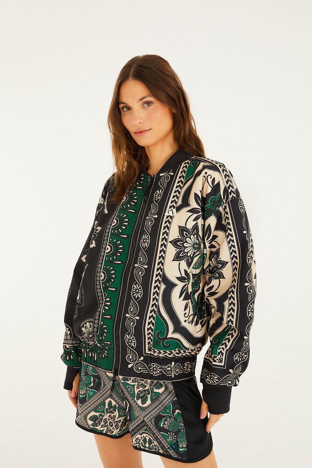 FARM Rio Shop Borboho Scarves Black Adidas Jacket