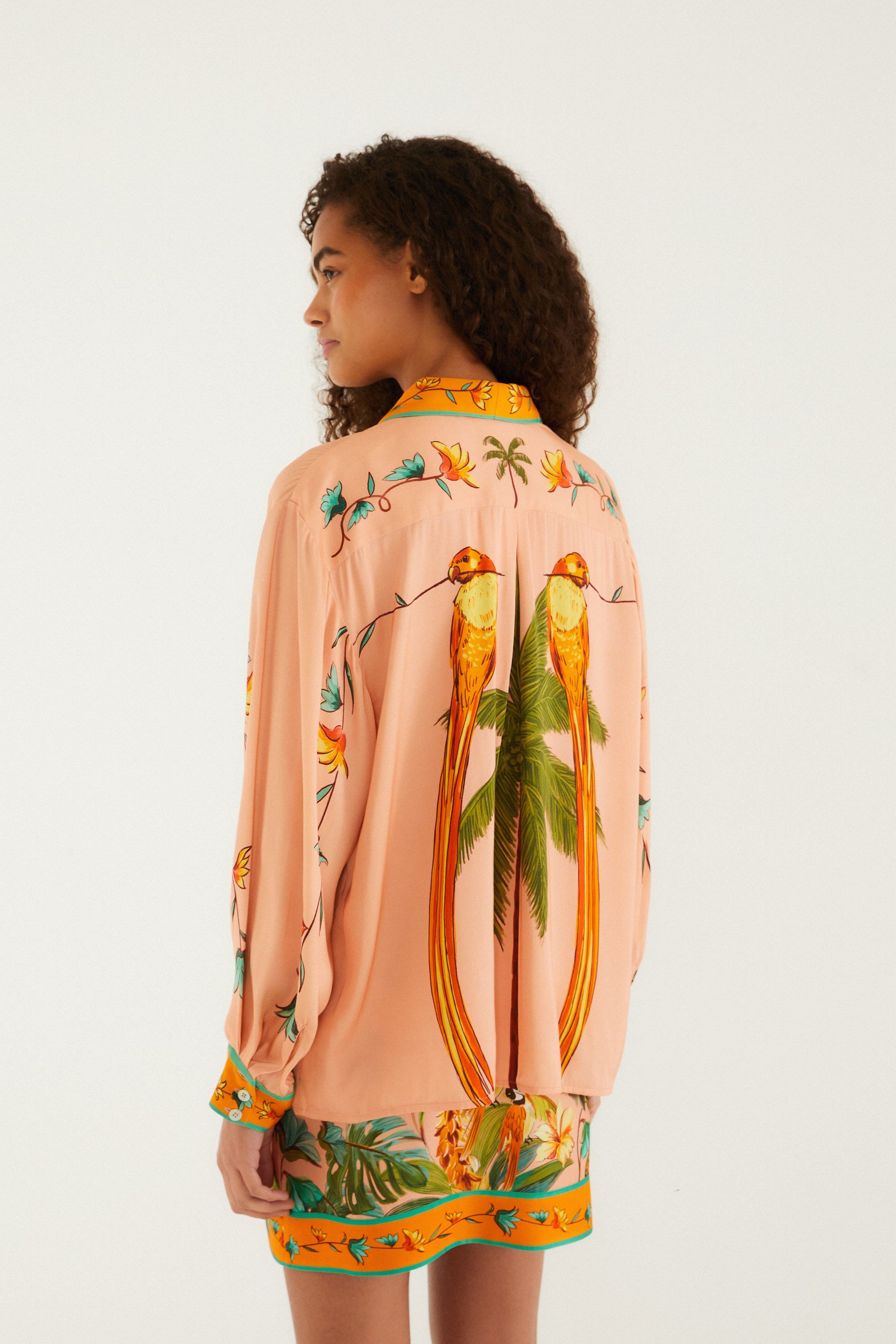 FARM Rio Shop Multicolor Birds Lenzing Ecovero Shirt