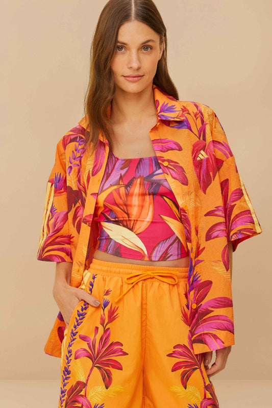 FARM Rio Sale Adidas Tropical Breeze Bright Orange Shirt