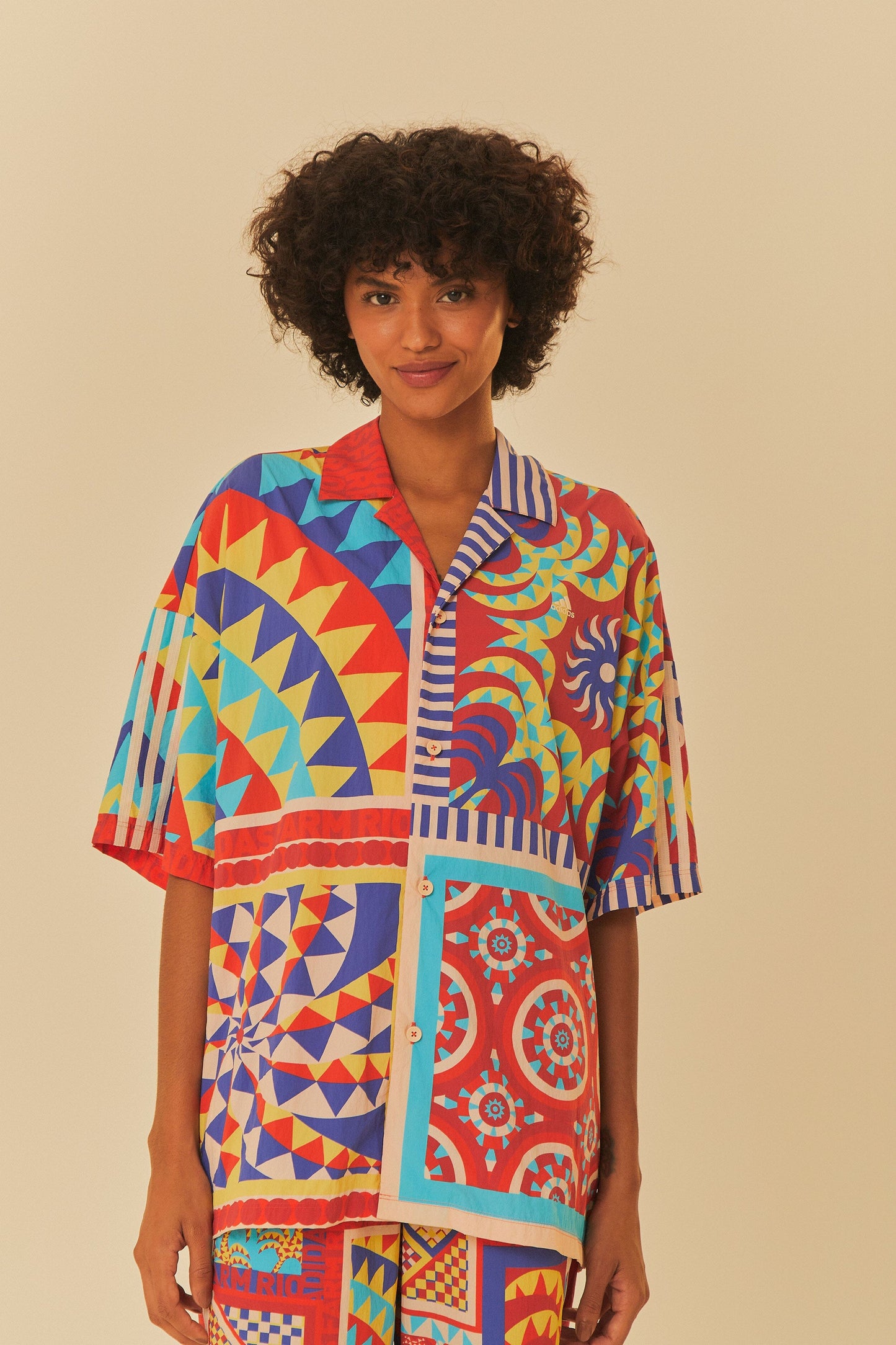 FARM Rio Sale Adidas Farm Solar Kaleidoscope Blue Top