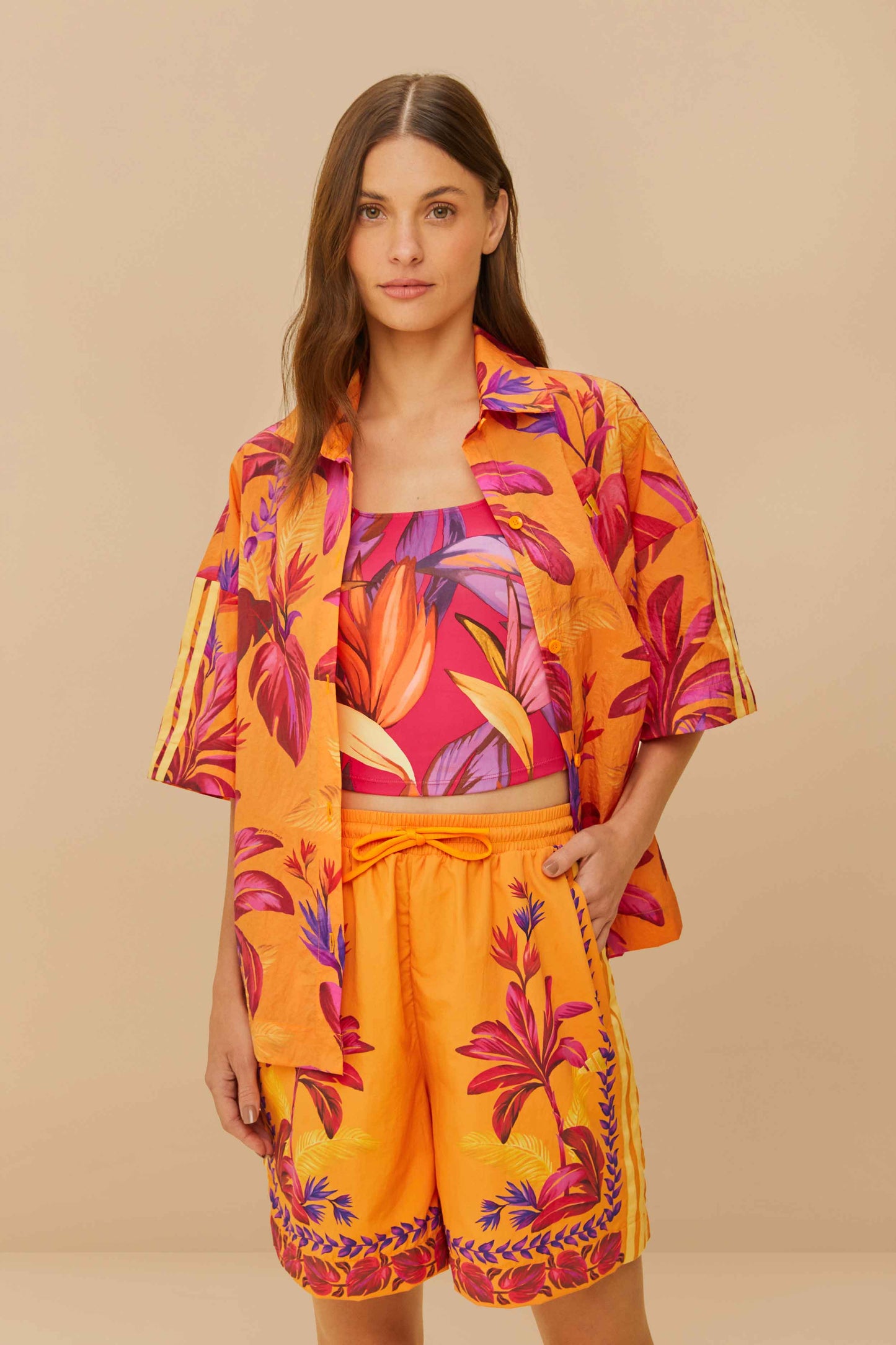 FARM Rio Sale by Type Adidas Tropical Breeze Bright Orange Short